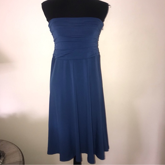 ShapeFX Strapless Sexy Bodycon Zip Up Dress Size M - Picture 1 of 4